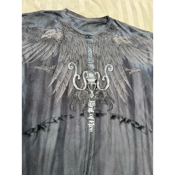 Ring of Fire Grunge Y2K Tie Dye Tee - Picture 3 of 4